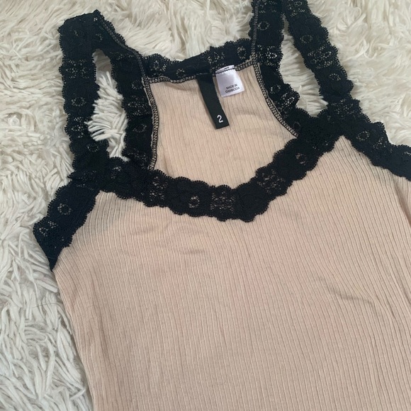 🦋H&M Divided ribbed tank - Picture 2 of 7
